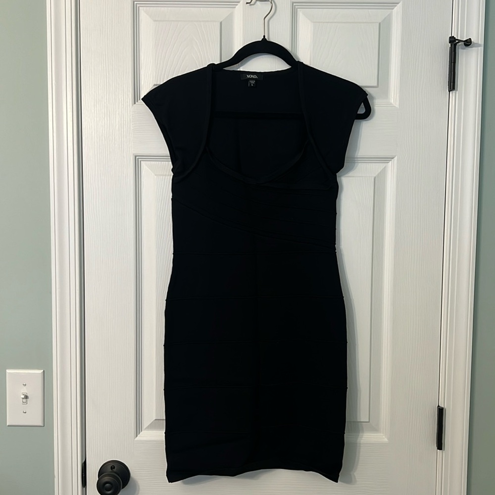 Little black body con dress